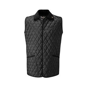 Men's Classic Rag Gilet Quilted Vest Black XL